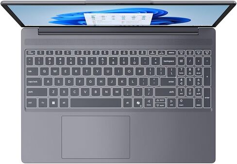 كمبيوتر محمول للألعاب Lenovo مقاس 15 بوصة، AMD Ryzen 5 7535HS، ذاكرة الوصول العشوائي DDR5 سعة 16 جيجابايت، 1 تيرابايت PCIe SSD، Radeon 660M، FHD+ Copilot AI PC، WiFi 6، Bluetooth 5.3، Type-C، HDMI، Luna Grey، Windows 11 Home in Kuwait