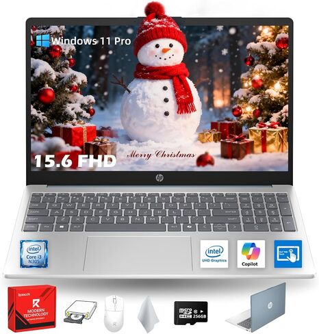 HP 17t Laptop Computer, 17.3" FHD(1920×1080), Intel 10-Core i5-1334U, Backlit KB, Fingerprint, Window 11 Pro Laptop for Business & Students, Redragon Patent Kit, 32GB RAM, 1TB SSD in Saudi Arabia