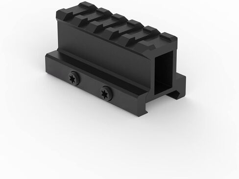 Monstrum Lockdown V3 Picatinny Riser Mount مع قاعدة إيقاف الارتداد | طول 2.5 بوصة in Kuwait