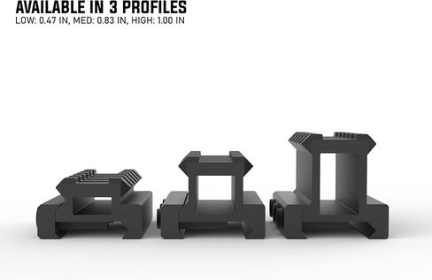 Monstrum Lockdown V3 Picatinny Riser Mount with Recoil Stop Base | 2.5 inch Length in Saudi Arabia