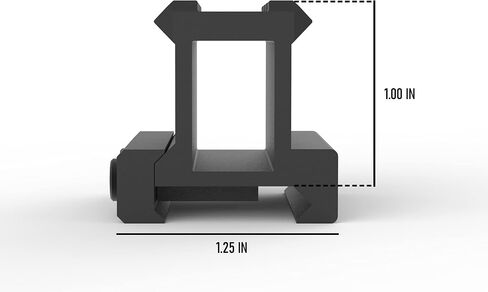 Monstrum Lockdown V3 Picatinny Riser Mount with Recoil Stop Base | 1.5 inch Length in Saudi Arabia