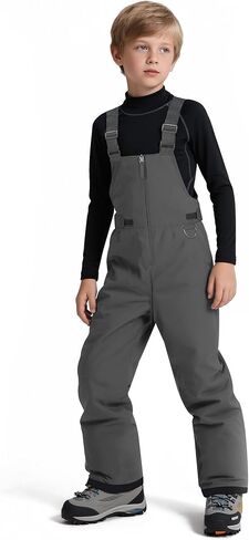 Wantdo Boy's Waterproof Ski Bibs Warm Snow Pants Snowboarding Overall Insulated Outdoor Jumpsuit in Saudi Arabia