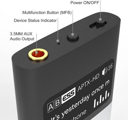 30 Pin Bluetooth Adapter Receiver, Compatible with Bose SoundDock and iPhone Dock Speakers, with 3.5mm Aux Cable in Saudi Arabia