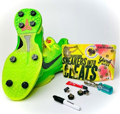 Yardkicks Molded Baseball Cleats Traction Kit: Create Custom Cleats for Boys & Girls – Transform Sneakers into Youth Softball Spikes – 20 Studs Unisex Spikes Also Work for Flag Football, Lacrosse in Saudi Arabia