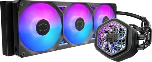 Cooler Master Atmos II 360 VRM AIO Liquid CPU Cooler, VRM Fan, ARGB White in Saudi Arabia