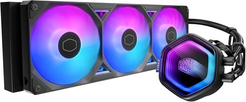 Cooler Master Atmos II 360 VRM AIO Liquid CPU Cooler, VRM Fan, ARGB White in Saudi Arabia