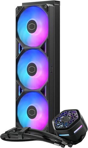 Cooler Master Atmos II 360 VRM AIO Liquid CPU Cooler, VRM Fan, ARGB White in Saudi Arabia