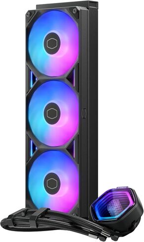 Cooler Master Atmos II 360 VRM AIO Liquid CPU Cooler, VRM Fan, ARGB White in Saudi Arabia