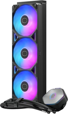 Cooler Master Atmos II 360 VRM AIO Liquid CPU Cooler, VRM Fan, ARGB White in Saudi Arabia