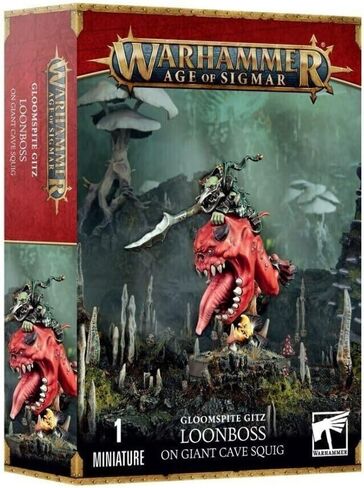 Gloomspite Gitz Loonboss on Giant Cave Squig in Saudi Arabia