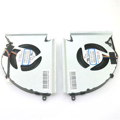 PABD19735BM DC5V 0.65A 4Pin مروحة ل GE76 WE76 GP76 MS-17K3 17K2 17K1 CPU GPU برودة مروحة (زوج) in Kuwait