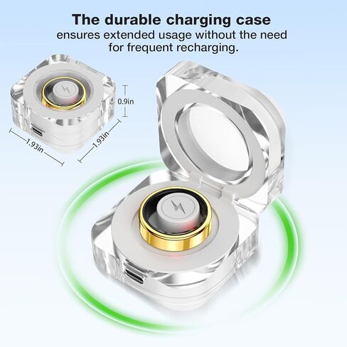 Smart Health Tracking Ring, Sleep Monitoring Ring, with Heart Rate Sensor, Waterproof Activity Tracker, Unisex, Compatible with iOS and Android Systems, 5ATM Waterproof Rating (Gold, 9) in Saudi Arabia