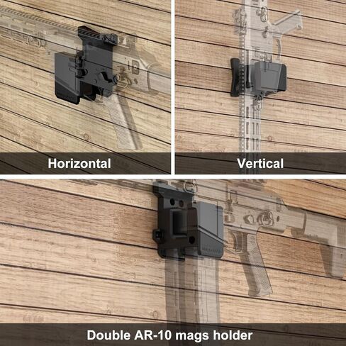 حامل مسدس على الحائط، حامل على الحائط مع مادة PA قوية وصلبة، قدرة تحمل 300 رطل من التوتر، حامل على الحائط مع حامل مزدوج in Kuwait