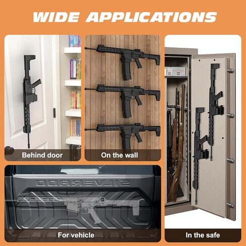 حامل مسدس على الحائط، حامل على الحائط مع مادة PA قوية وصلبة، قدرة تحمل 300 رطل من التوتر، حامل على الحائط مع حامل مزدوج in Kuwait