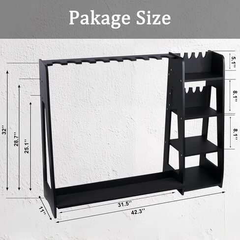 Rifle Rack, Upgrade Gun Rack for Wall, Adjustable 1/4/8/9 Slot Indoor Gun Rack, Floor Standing Shotgun Rack Gun Display Rack Rifle Storage for Garage Or Room Gun Storage in Saudi Arabia