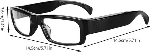Limiete 1080P HD Spy Glasses Camera – 32GB Built-in Memory/Lightweight Frame / 90 Min Recording/One-Touch Operation/USB Plug & Play, No Wi-Fi Needed, Portable Video Recorder in Saudi Arabia