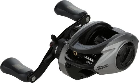 Abu Garcia Max X Low Profile Baitcast Reel, Size LP (1539734), 4 Stainless Steel Ball Bearings + 1 Roller Bearing, Synthetic Star Drag, Max of 15lb | 6.8kg in Saudi Arabia