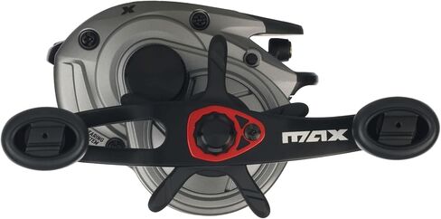 Abu Garcia Max X Low Profile Baitcast Reel, Size LP (1539734), 4 Stainless Steel Ball Bearings + 1 Roller Bearing, Synthetic Star Drag, Max of 15lb | 6.8kg in Saudi Arabia
