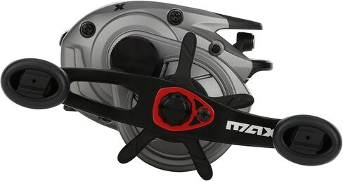 Abu Garcia Max X Low Profile Baitcast Reel, Size LP (1539734), 4 Stainless Steel Ball Bearings + 1 Roller Bearing, Synthetic Star Drag, Max of 15lb | 6.8kg in Saudi Arabia