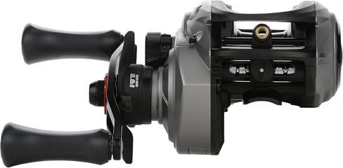 Abu Garcia Max X Low Profile Baitcast Reel, Size LP (1539734), 4 Stainless Steel Ball Bearings + 1 Roller Bearing, Synthetic Star Drag, Max of 15lb | 6.8kg in Saudi Arabia