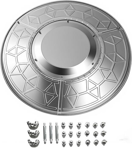 Patio Heater Reflector Shield, Propane Outdoor Heaters Replacement Part - Top Dome, 3-Hole Mount, 33" Dia Round in Saudi Arabia