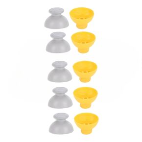 2 Pcs Analog Stick Joystick Thumbstick Thumb Cap Replacement for Nintendo Gamecube NGC Controller, Yellow and Grey in Kuwait