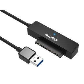 MAIWO SATA to USB Cable, 2.5 inch SATA SSD/HDD to USB 3.0 Adapter, External Hard Drive Converter Reader for 2.5 inch sata I/II/III SSD/HDD, 8TB Capacity (White) in Kuwait