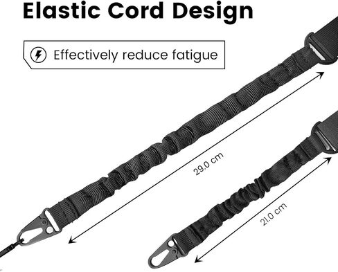 CVLIFE Two Points Sling with Length Adjuster Traditional Sling with Metal Hook for Outdoors 2 Pack in Saudi Arabia