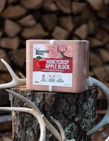 Deer Salt Lick Block, Made with Real Honeycrisp Apple – Wildlife Long-Lasting Attractant – Natural Feed with Essential Minerals for Antler Growth & Herd Health – 20 lb in Saudi Arabia