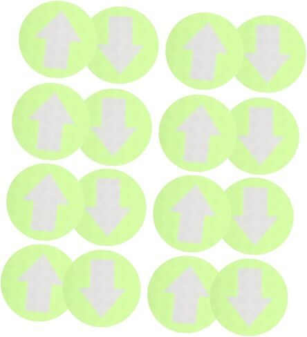 Ciieeo 20Pcs Reflective Trail Markers Waterproof Arrow Direction Signs Adhesive for Outdoor Camping and Hunting in Saudi Arabia