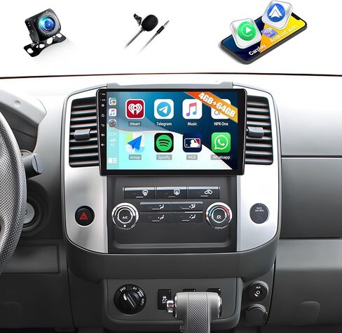 4G+64G Car Stereo for Nissan Frontier Xterra 2009-2012 with Wireless CarPlay Andriod Auto Bluetooth 5.0 GPS Navigation, Android 15 Head Unit 9" Touch Screen Car Radio with 16EQ FM WiFi Backup Camera in Saudi Arabia