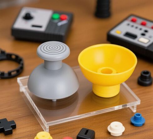 10 قطع من عصا التحكم التناظرية، عصا التحكم، غطاء الإبهام لوحدة تحكم نينتندو جيم كيوب NGC، أصفر ورمادي in Kuwait