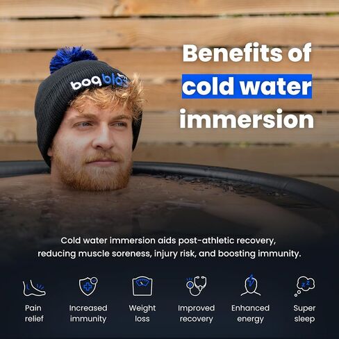 Ice Bath Tub for Athletes with Lid: Cold Plunge Tub for Recovery 75CM, 4 Layers Portable Ice Bath Barrel Plunge Pool by The Cold Pod in Saudi Arabia