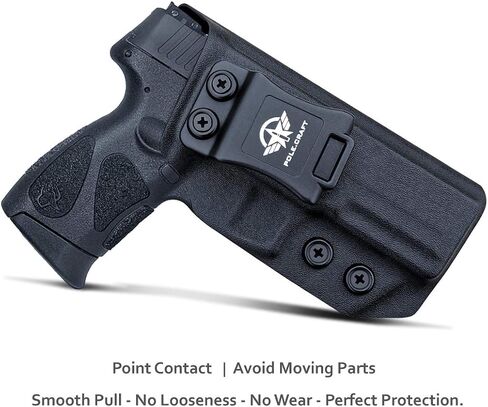 Taurus G3 IWB Kydex Holster Fit مخصص: مسدس Taurus G3 9mm / .40 - حزام الخصر الداخلي - Adj. غير قادر على الاحتفاظ in Kuwait