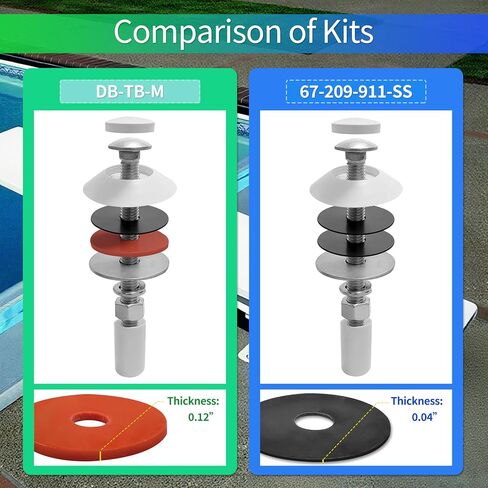 WEST ORGIN 67-209-911-SS Mounting Kit for Pool Diving Board Replacement for Two Hole Residential Diving Board in Saudi Arabia
