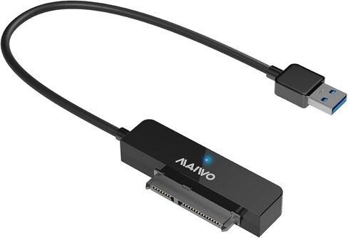 MAIWO SATA to USB Cable, 2.5 inch SATA SSD/HDD to USB 3.0 Adapter, External Hard Drive Converter Reader for 2.5 inch sata I/II/III SSD/HDD, 8TB Capacity (White) in Kuwait