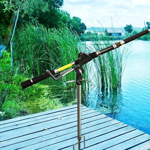 2Pack Fishing Rod Holder for Ground,360 Degree Adjustable Fishing Pole Holders,Multifunctional Fishing Rod Stand for Bank, Beach,East to Set Up,Rustproof Stainless Steel,Gift for Men in Saudi Arabia