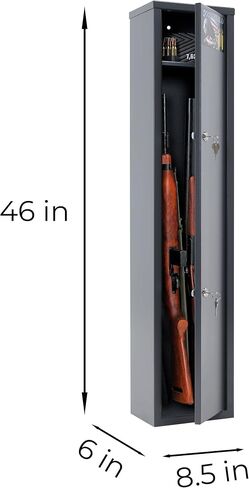 Buffalo 1015 Gun Rifle Shotgun Metal Small Security Cabinet Safe Storage with Separate Pistol/Ammo Area in Saudi Arabia