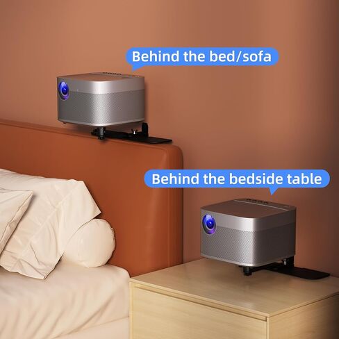 حامل جهاز عرض عالمي من Suptek - دعامة دوارة وإمالة 360 درجة لجانب السرير والأريكة والطاولة - قاعدة توصيل قوية بخيط 1/4 بوصة - تعمل مع معظم أجهزة العرض الصغيرة والكاميرات ومشابك الهاتف (PR001CP) in Kuwait