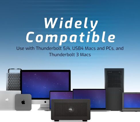 OWC Mercury Helios 5S Thunderbolt™ 5 (USB-C) External PCIe and Connectivity Expansion Solution with 3 TB5 80GB Ports in Saudi Arabia