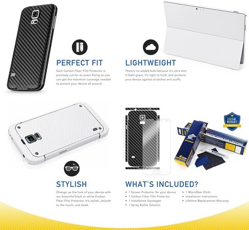 ArmorSuit MilitaryShield Black Carbon Fiber Skin Wrap Film + HD Clear Screen Protector for Apple iPod Touch 5th Generation - Anti-Bubble Film in Saudi Arabia
