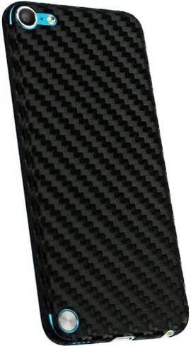 ArmorSuit MilitaryShield Black Carbon Fiber Skin Wrap Film + HD Clear Screen Protector for Apple iPod Touch 5th Generation - Anti-Bubble Film in Saudi Arabia