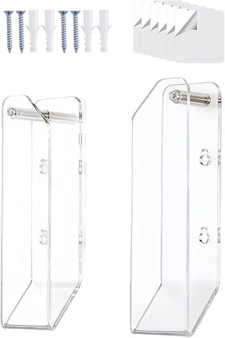 Wall Mount Laptop Holder | Clear Acrylic Universal Anti-Scratch Home Supplies,Wall Desk Laptop Holder,for Keyboards Tablets Indoor Study Selfies Photos RV Daily Travel Work Offices in Saudi Arabia