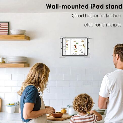 Wall Mount Laptop Holder | Clear Acrylic Universal Anti-Scratch Home Supplies,Wall Desk Laptop Holder,for Keyboards Tablets Indoor Study Selfies Photos RV Daily Travel Work Offices in Saudi Arabia