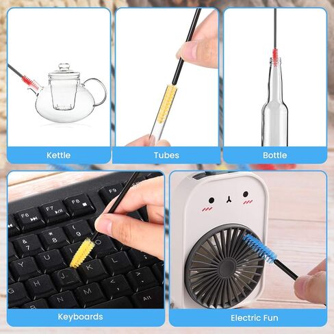 Hummingbird Feeder Parts Cleaning Brush Mini Nylon Brush Set (30, Red, Blue, Yellow) in Kuwait