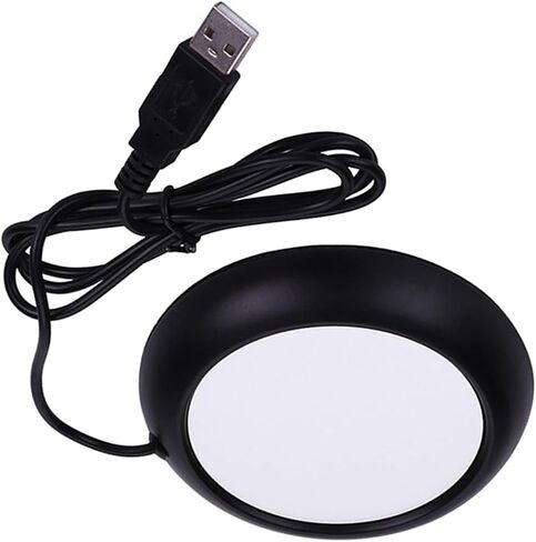 Keenso USB Cup Warmer, Heat Drink Mug Mat, Office Tea Coffee Heating Pad for Home and Office Use (White Porcelain Pattern) in Saudi Arabia