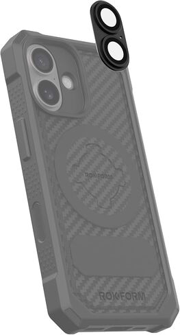 Rokform - Camera Lens Protector Compatible with the iPhone 17 Pro and 17 Pro Max, 9H Tempered Glass with Aluminum Body & Rings, Case Friendly (Clear) in Saudi Arabia