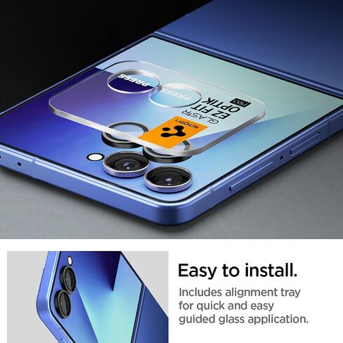 Spigen Camera Lens Screen Protector [GlasTR EZ Fit Optik Pro] Designed for Galaxy Z Flip 7 [Case Friendly] - 2 Pack in Saudi Arabia
