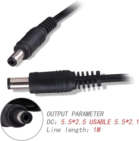 محول طاقة 24V2A، محول AC-DC 100-240 فولت، 5.5 × 2.5 ملم (قابس الاتحاد الأفريقي) in Kuwait