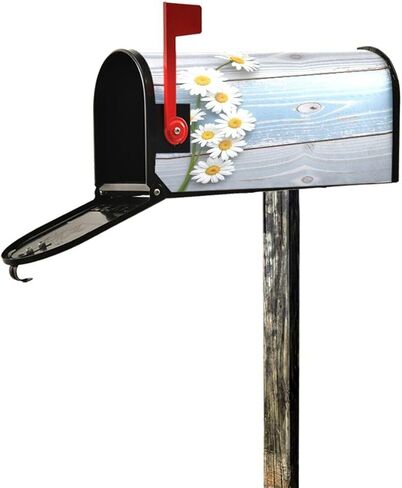 Spring Saint Patrick Day Dog Magnetic Mailbox Cover MailWraps Standard Size 20.8(L) x 18(W) Green Shamrock Irish Lucky St. Patrick's Day Mailbox Wraps Post Box Garden Yard Home Decor for Outside in Saudi Arabia